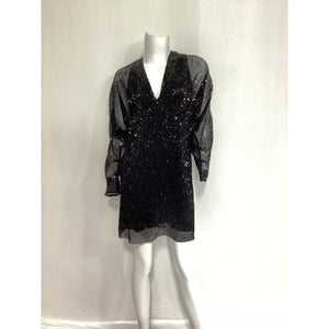 Astr The Label 'Devika' Black Sequined Dress Size M