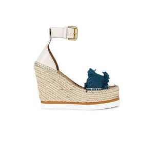 See By Chloé 'Glyn' Denim Espadrilles Size 37
