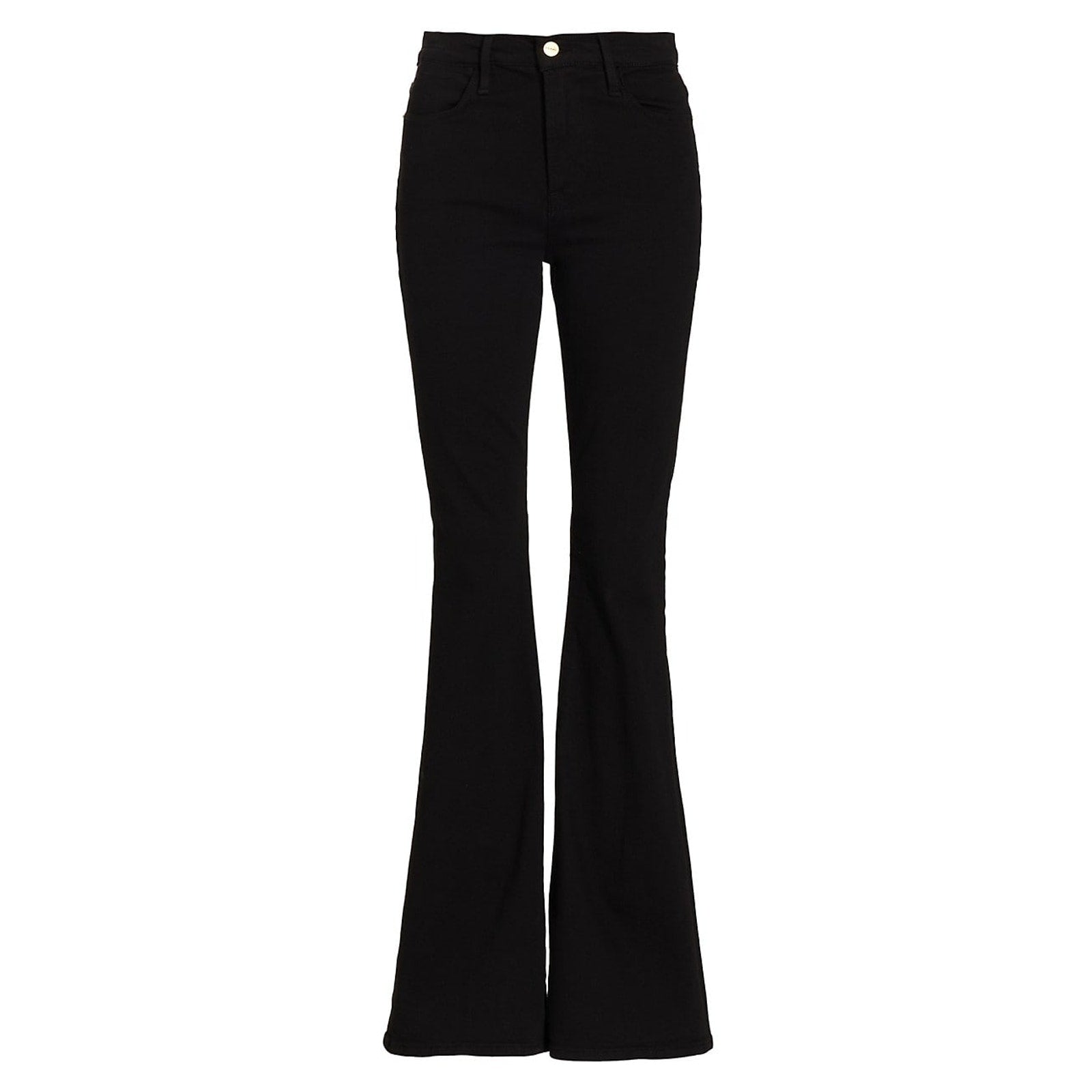 Frame 'Le' Black Cotton High Flare Jeans Size 29