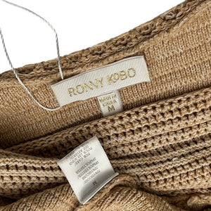 Ronny Kobo Ribbed Beige Darcey Dress Size M