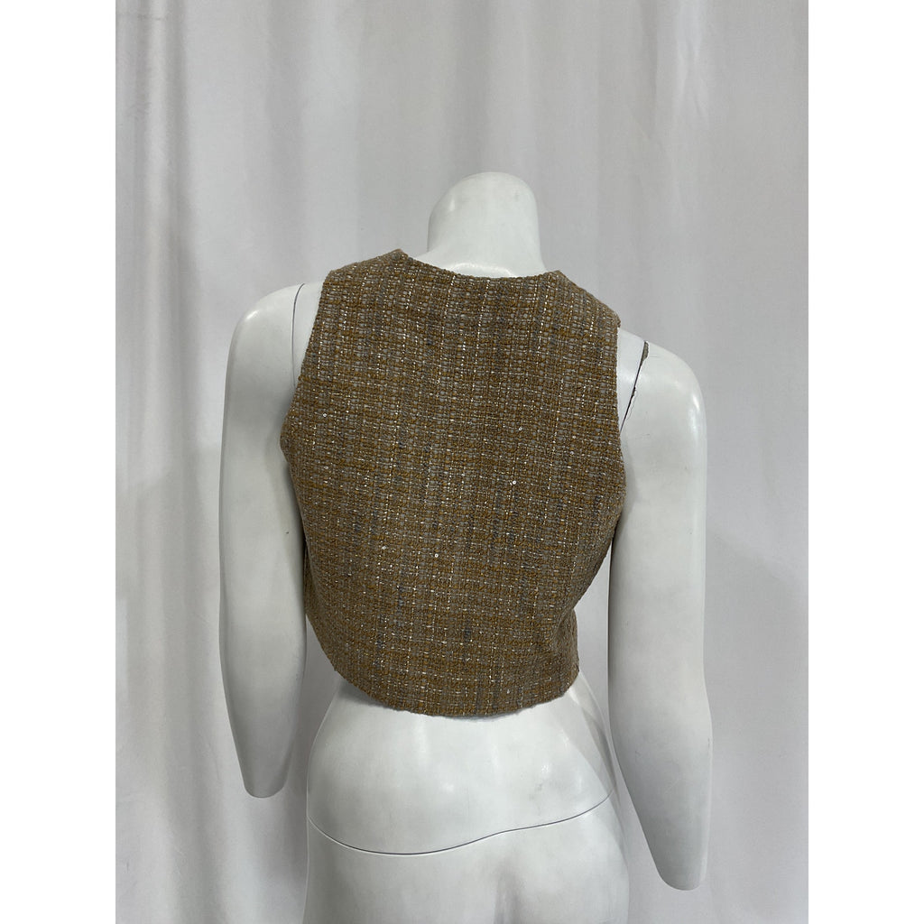 Sandro 'Javier' Tan Sleeveless Top Size 0