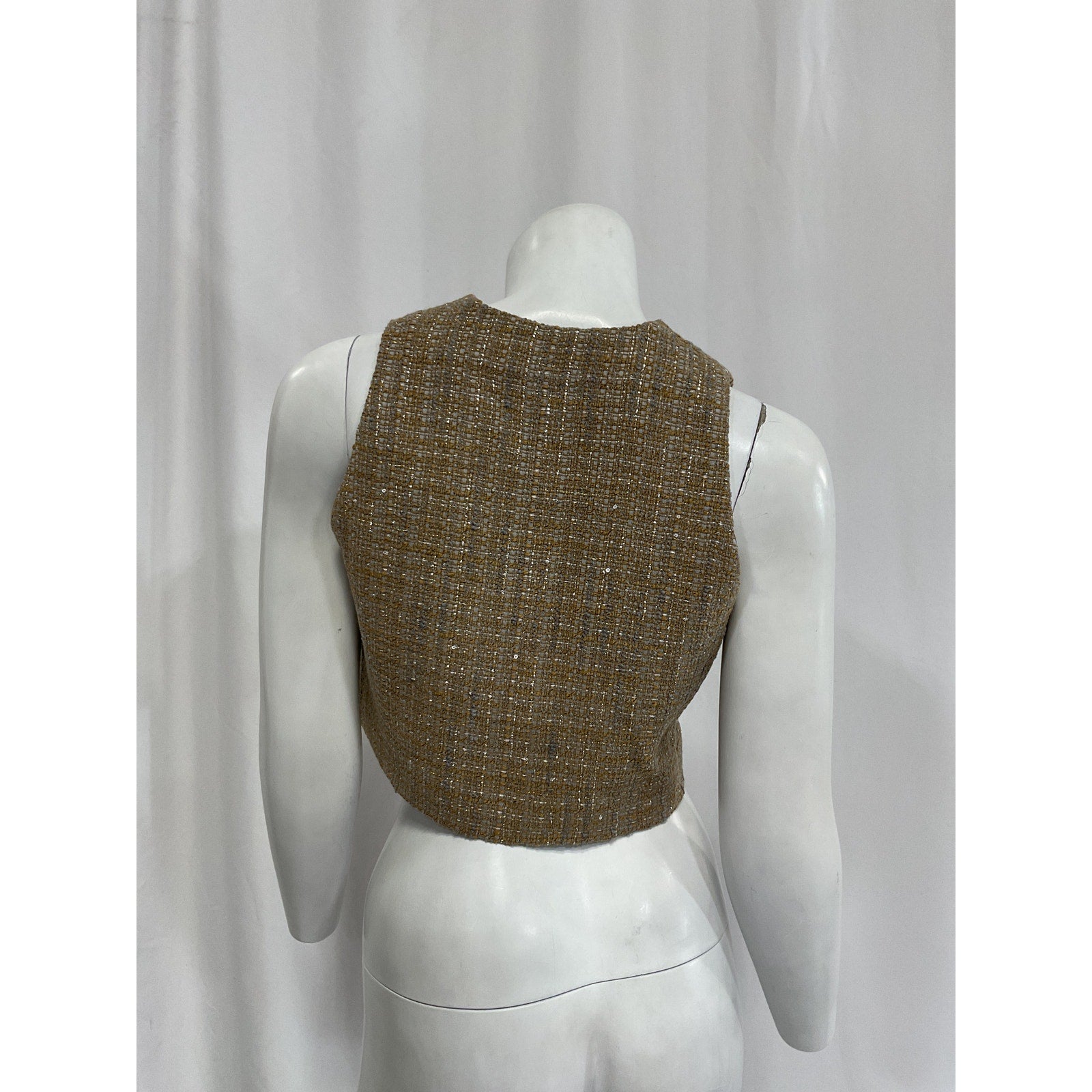 Sandro 'Javier' Tan Sleeveless Top Size 0