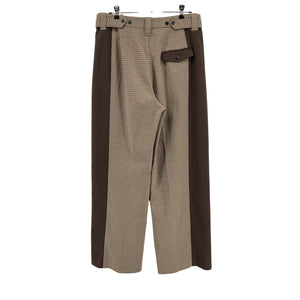 Helsa Colorblocked Cafe Plaid And Java Suit Trouser Bottoms Size M