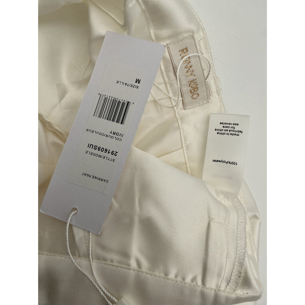 Ronny Kobo 'Carrine' Ivory Polyester Pant Size M