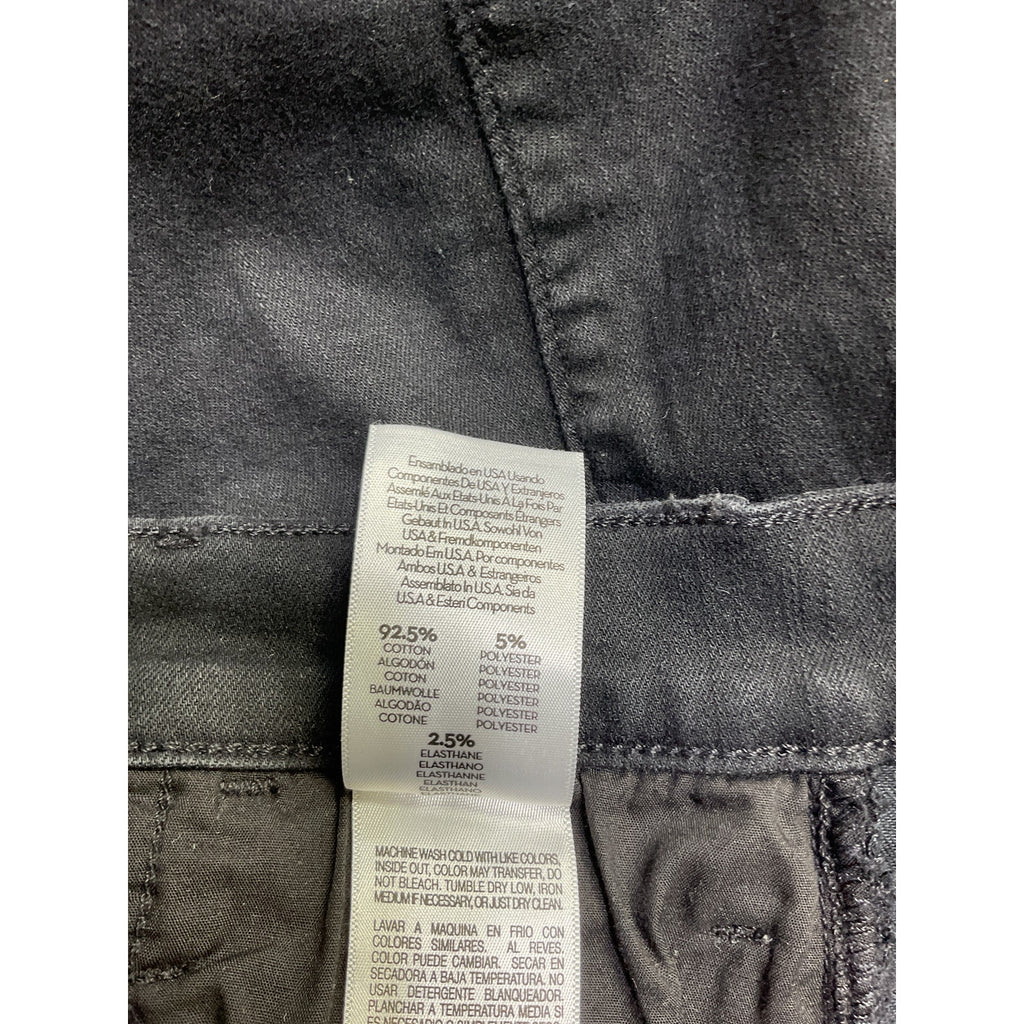 Mother 'The Lil Hustler' Black Cotton Petites Ankle High Rise Cropped Bootcut Jeans Size 26P