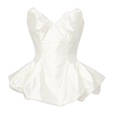 Vivienne Westwood Sculptural White Raven Peplum Corset Size 2 NWT