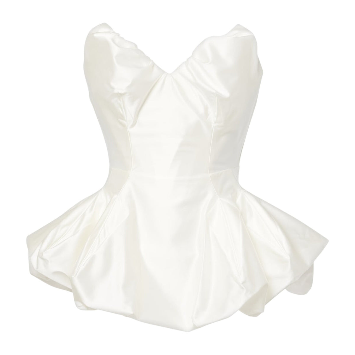 Vivienne Westwood Sculptural White Raven Peplum Corset Size 2 NWT