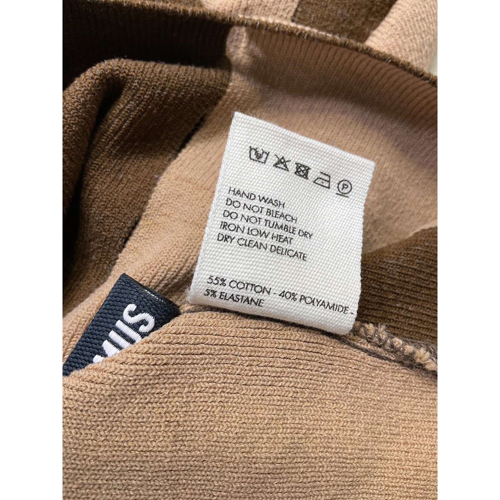 Jacquemus 'Le Maille Gelato' Brown Ponte Cut Out Top Size 36
