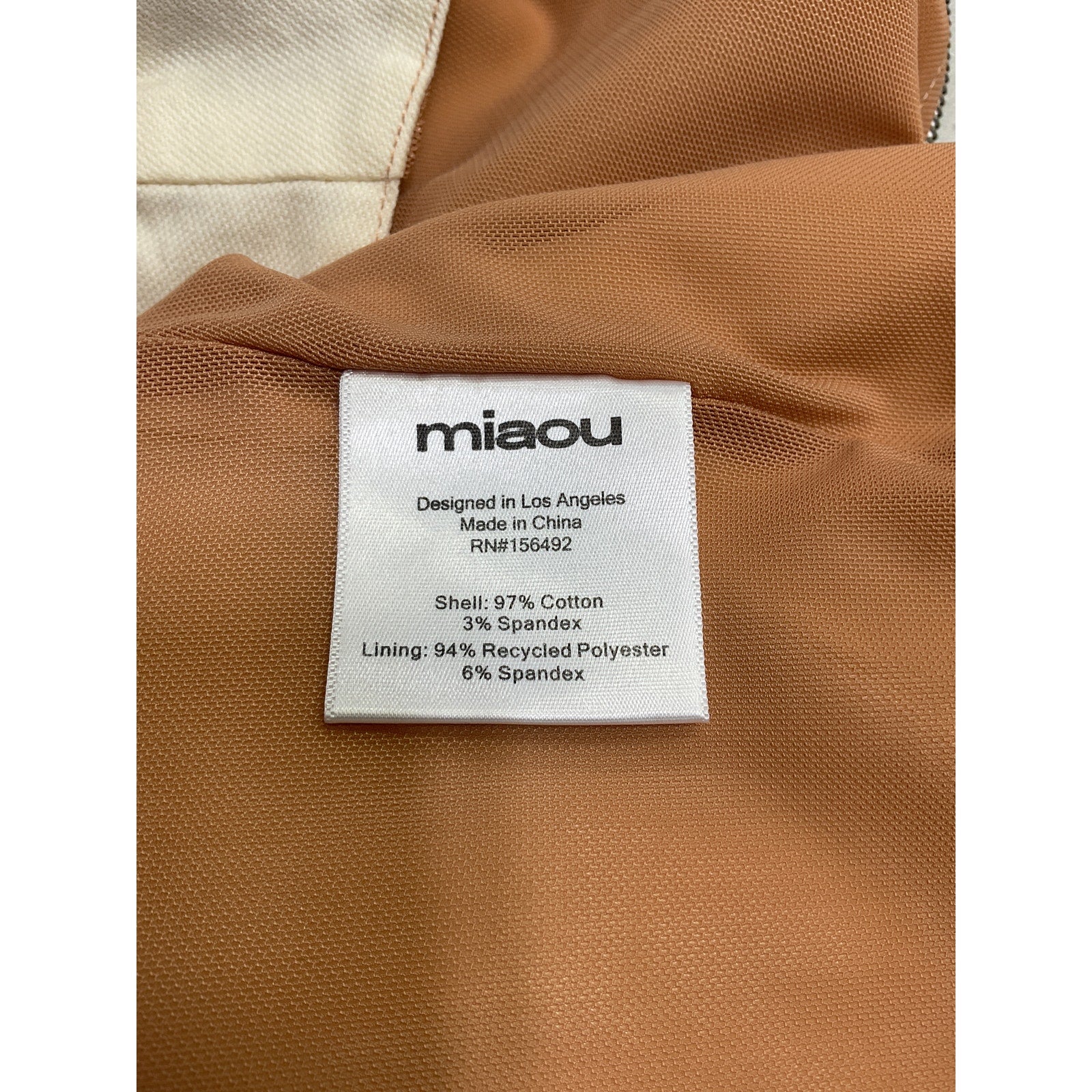 Miaou 'Campbell' White Cotton Top Size M