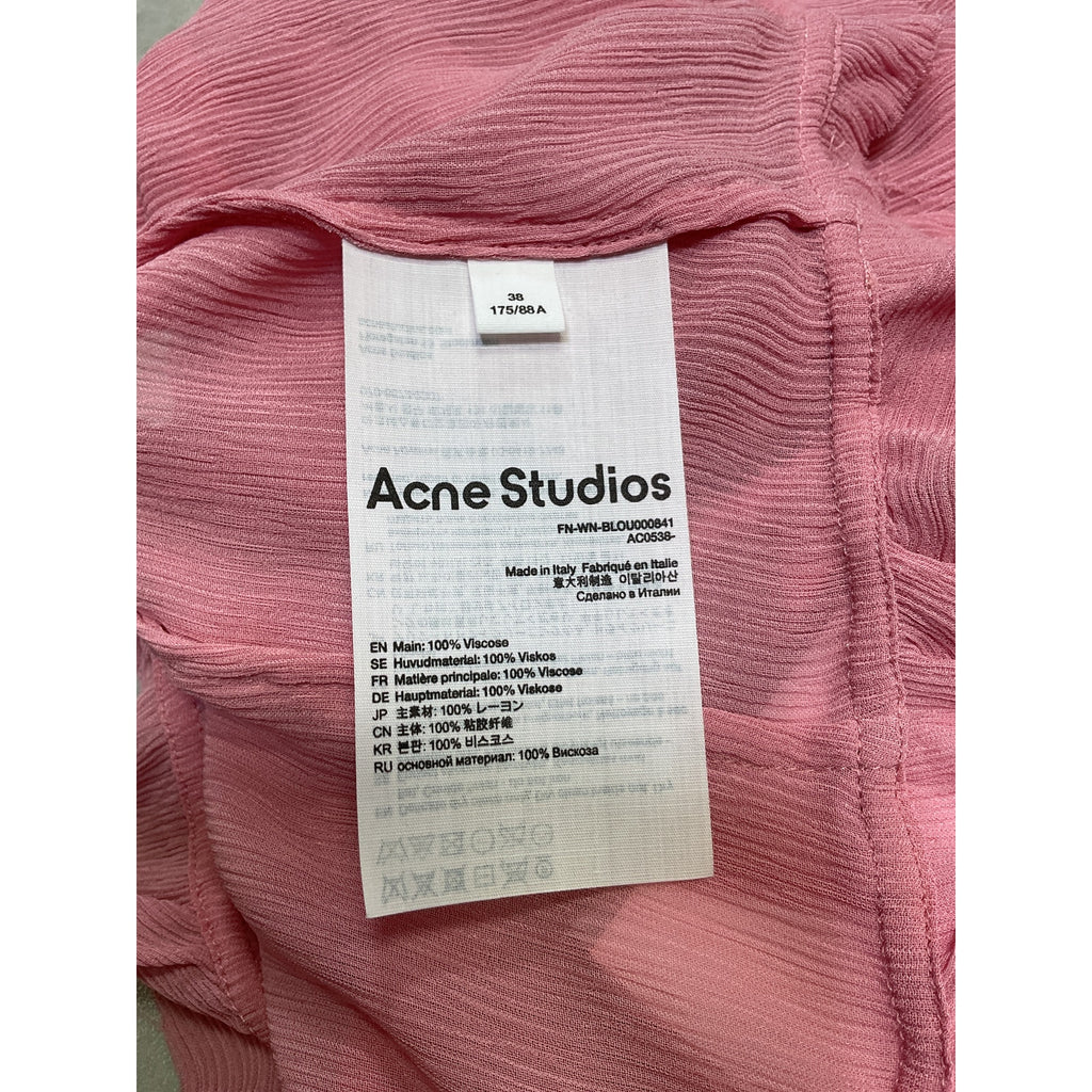 Acne Studios Pink Viscose Strap Top Size 38 - NWT