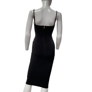 Nookie Sleek Black Charlize Midi Dress Size XS