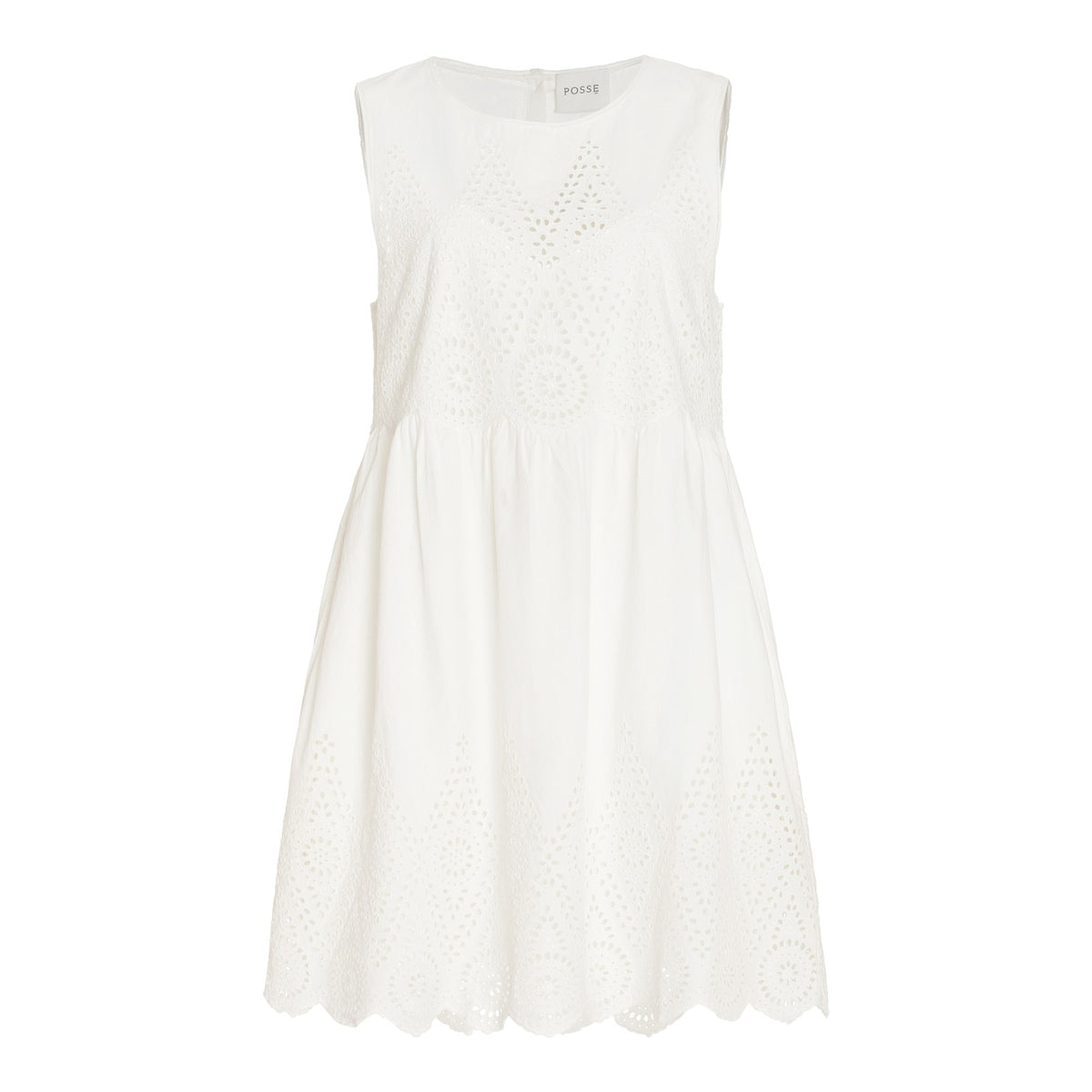 Posse Embroidered White Louisa Mini Dress Size XL