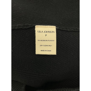 Ulla Johnson Perforated Black Puff Sleeve Top Size XS