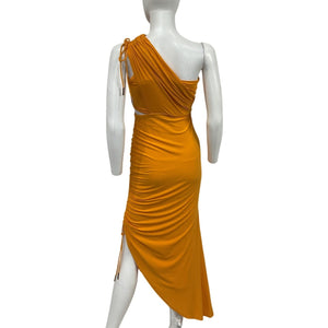 Significant Other Ruched Orange Cindy Dress Size Aus 8 / US 4