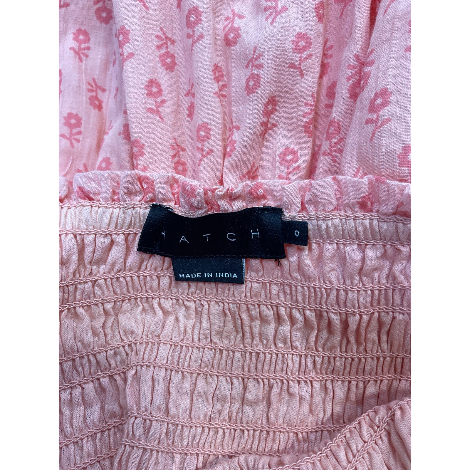 Hatch 'The Evie' Pink Cotton Dress Size 0