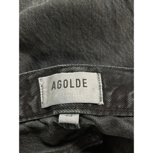 Agolde 'Jamie' Black High Rise Classic Denim Jean Size 25