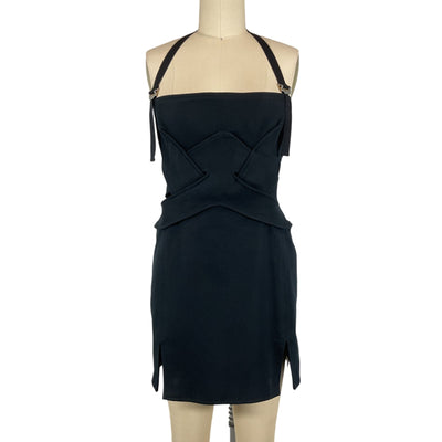 Dion Lee Sleek Black Arrow Lock Dress Size AU 10 / US 6