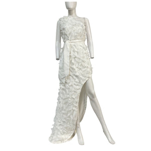 Elliatt Ruffled White Marcia Gown Size M