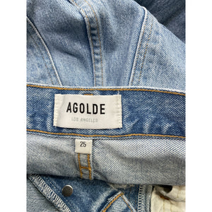 Agolde 'Lana' Blue Cotton Vintage Straight Denim Jeans Size 25