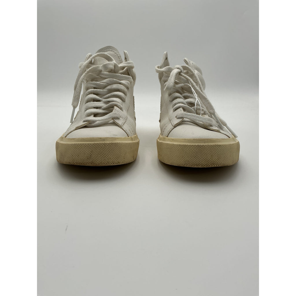 Veja 'Minotaur' White Leather Rubber-Trimmed Leather Sneakers Size 6
