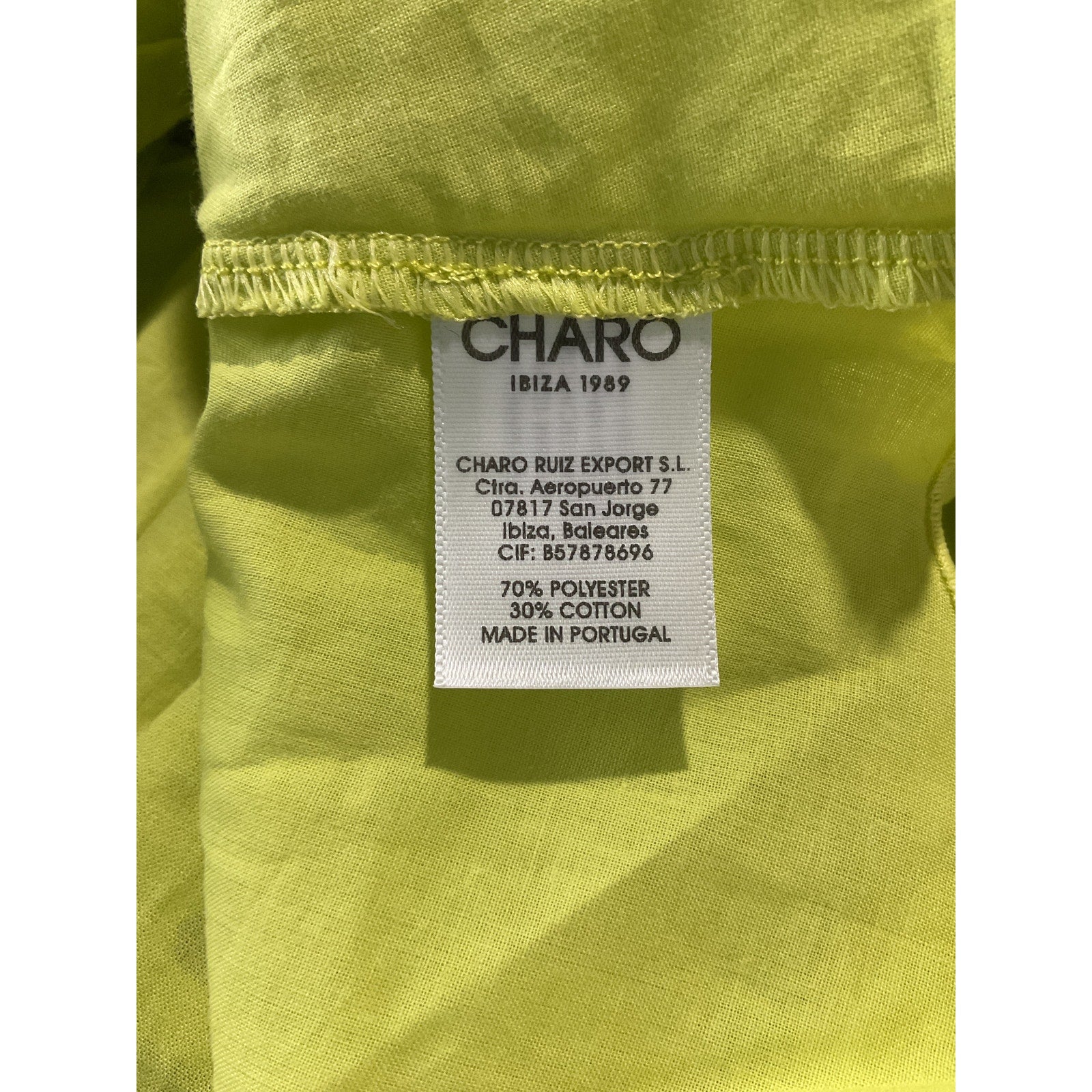 Charo Ruiz 'Megan' Green Polyester Mini Dress Size S NWT