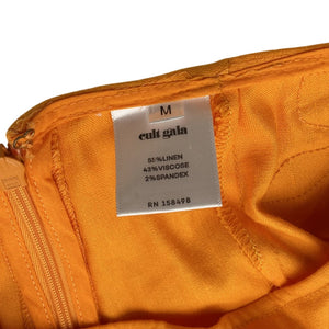 Cult Gaia Appliqued Orange Grier Trousers Size M