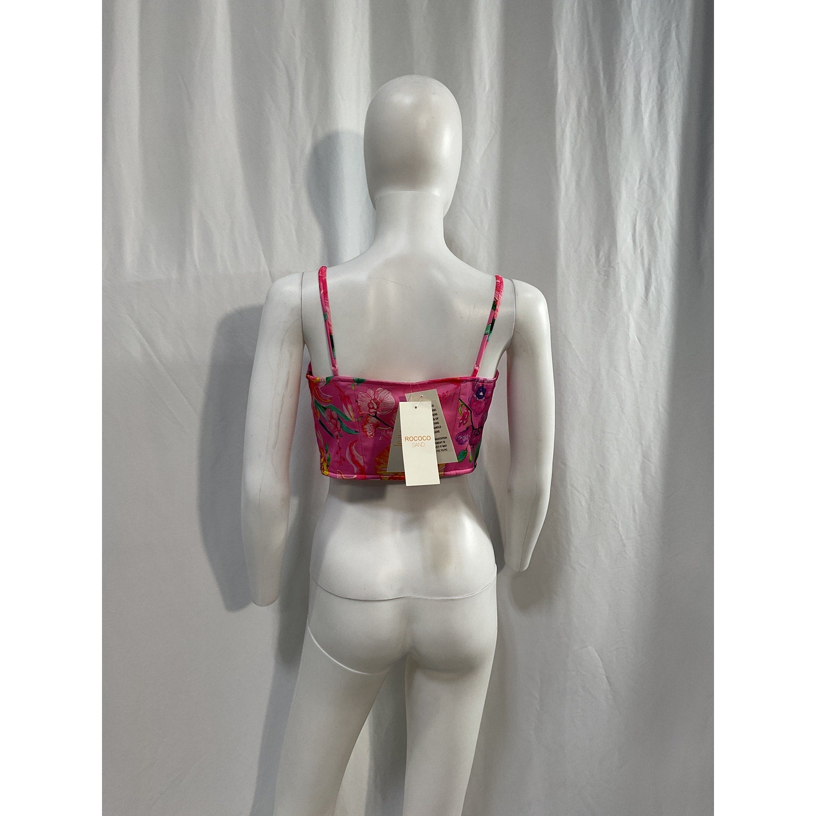 Rococo Sand 'Megan' Pink Satin Sleeveless Top Size M - NWT
