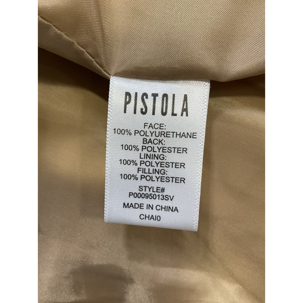 Pistola 'Candice' Beige Faux Fur Puffer Vest Size M