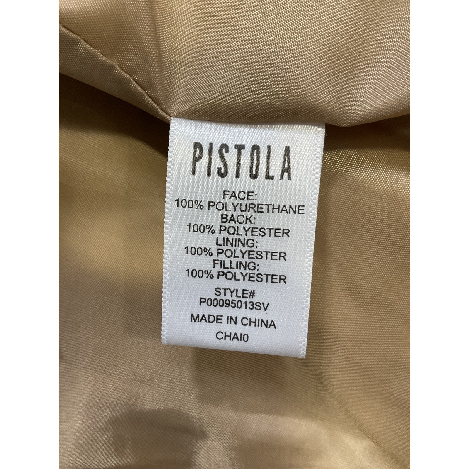Pistola 'Candice' Beige Faux Fur Puffer Vest Size M