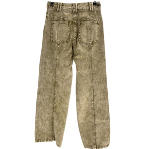 Ulla Johnson Vintage Wash Green Billie Denim Jeans Size 0