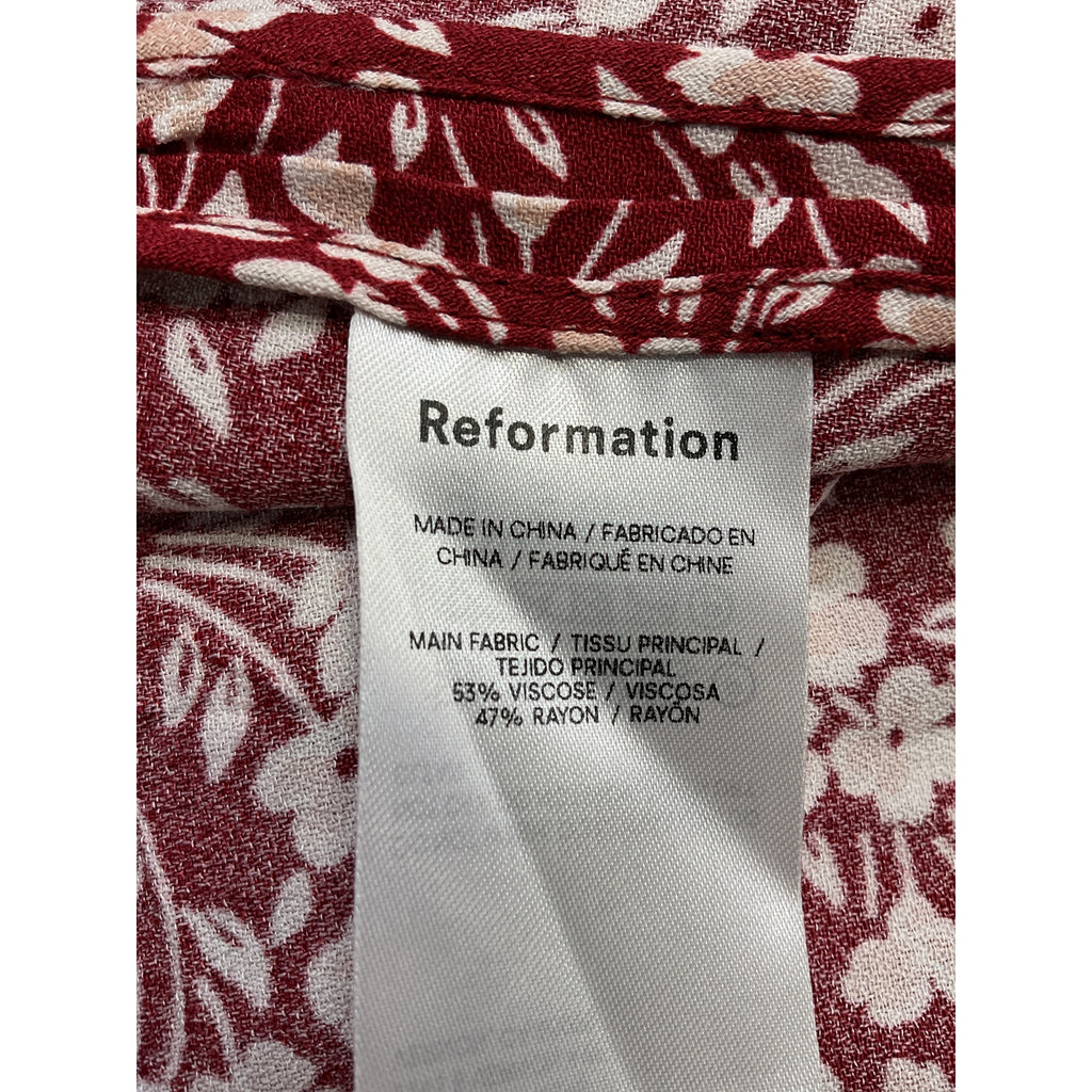 Reformation 'Olencia' Red Dress Size 10