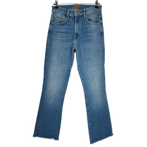 Mother Classic Blue Insider Ankle Fray Denim Jeans Size 27