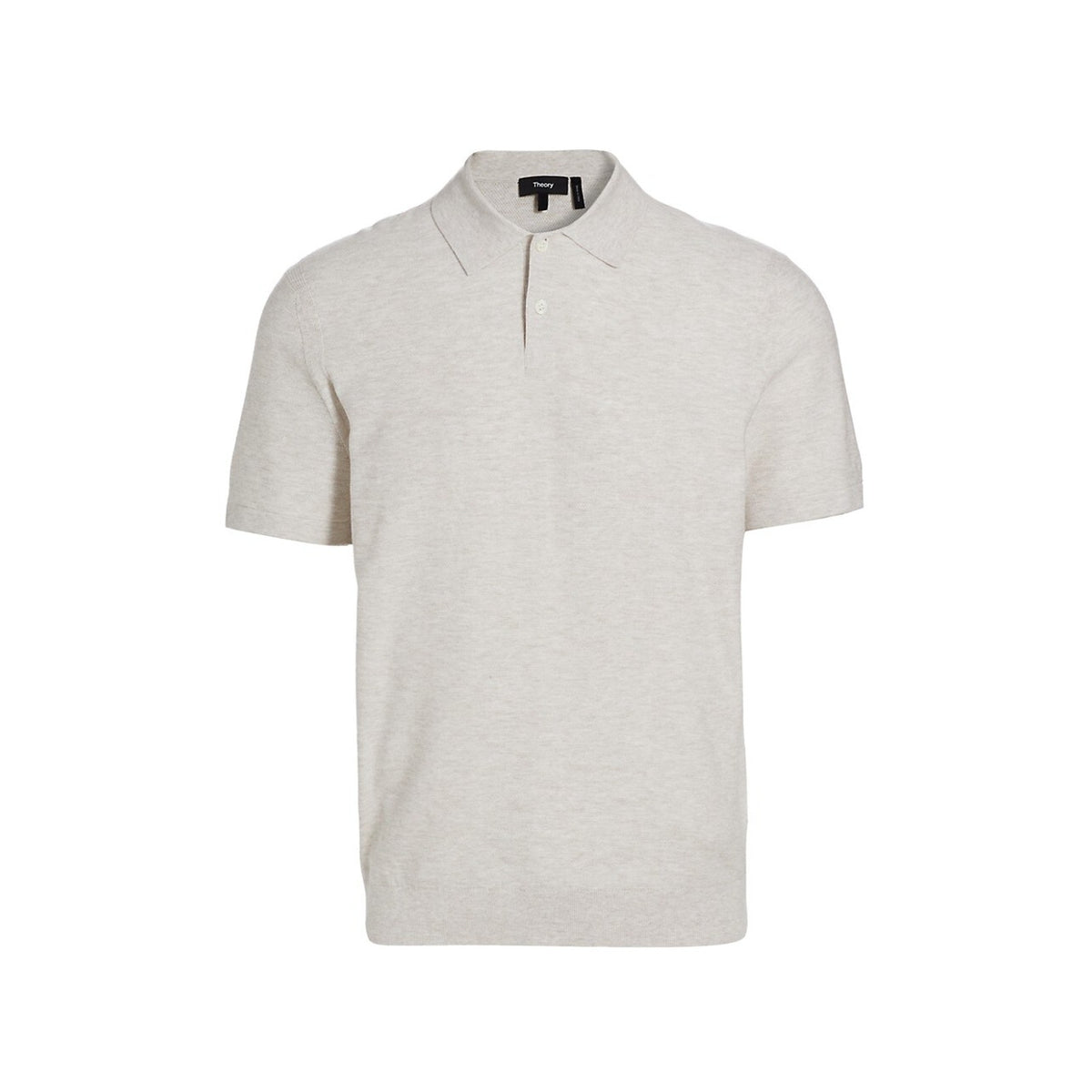 Theory 'Goris' White Short Sleeve Polo Shirt Size S