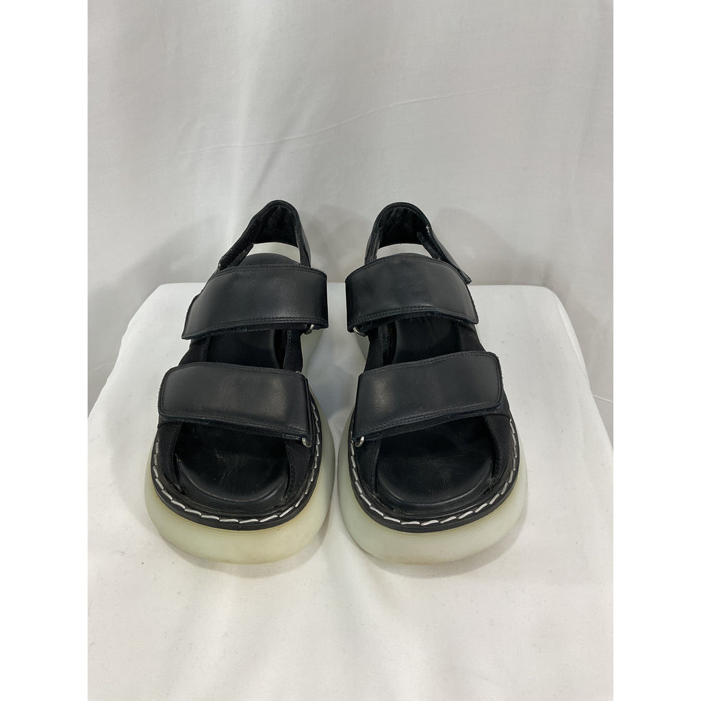 Khaite 'The Murray' Black Sandal Size 6