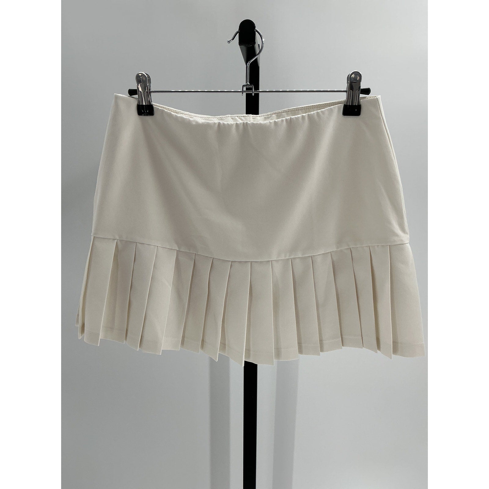 Tory Burch Pleated-Hem 'Tennis' Snow White Skirt Size S