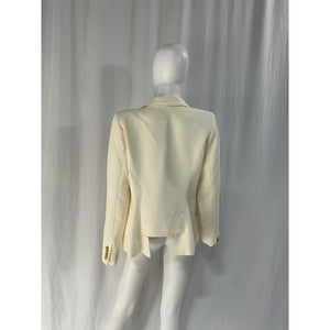 Smythe 'Classic' White Duchess Blazer Size 10