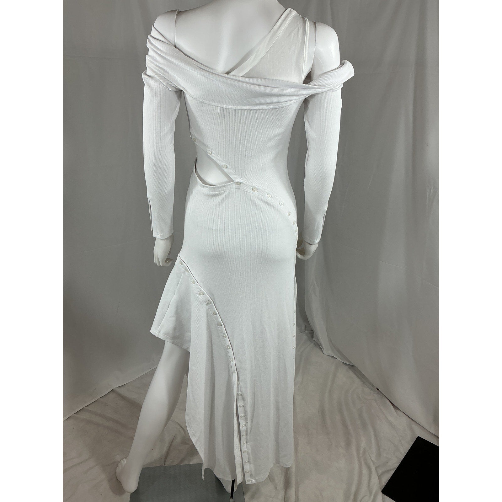 Simkhai 'Tinsley' White Rayon Buttoned Gown Size S - NWT