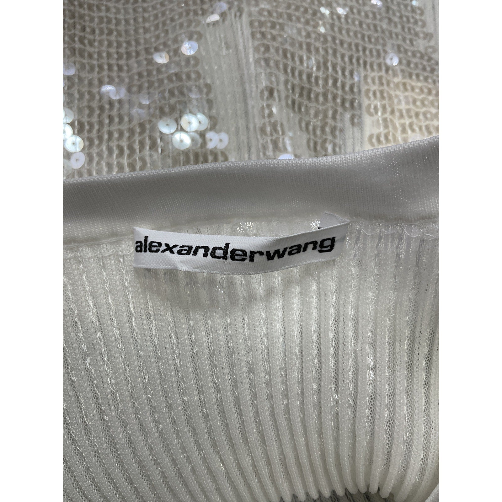Alexander Wang Ribbed Crewneck Tee Size S