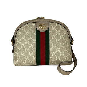 Gucci Textured Beige Ophidia Shoulder Bag