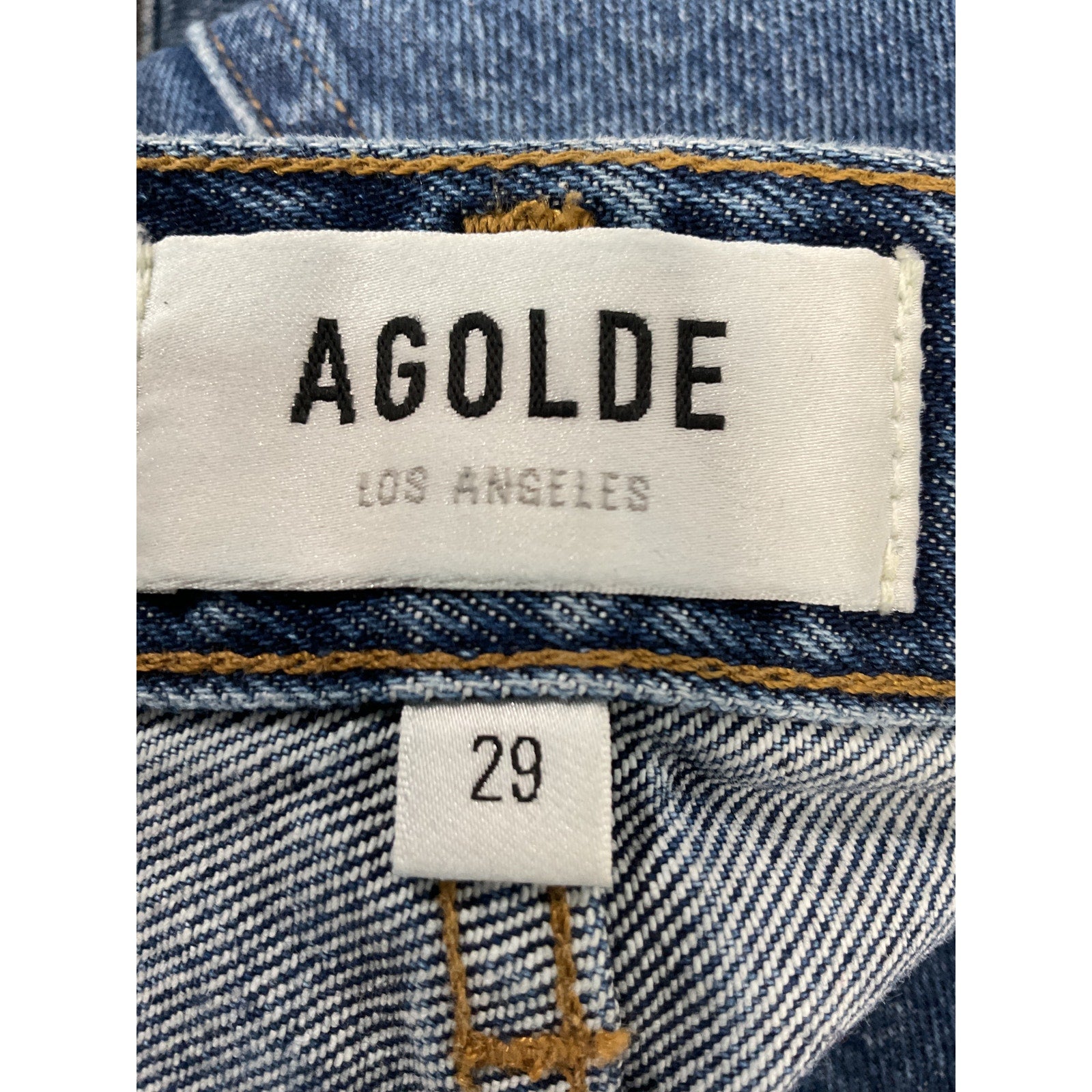 Agolde 'Dee' Blue Denim Jean Short Size 29