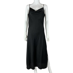 Allsaints Sleek Black Hadley Dress Size 8