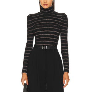 Veronica Beard 'Cedar' Black Turtleneck Size XS