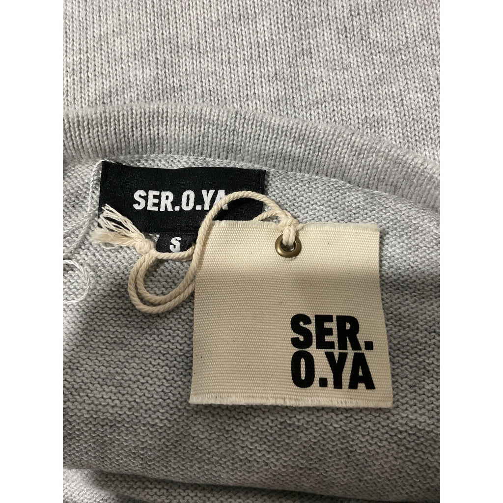 Ser.O.Ya 'Koko' Grey Polyester Knit Tea Length Skirt Size S - NWT