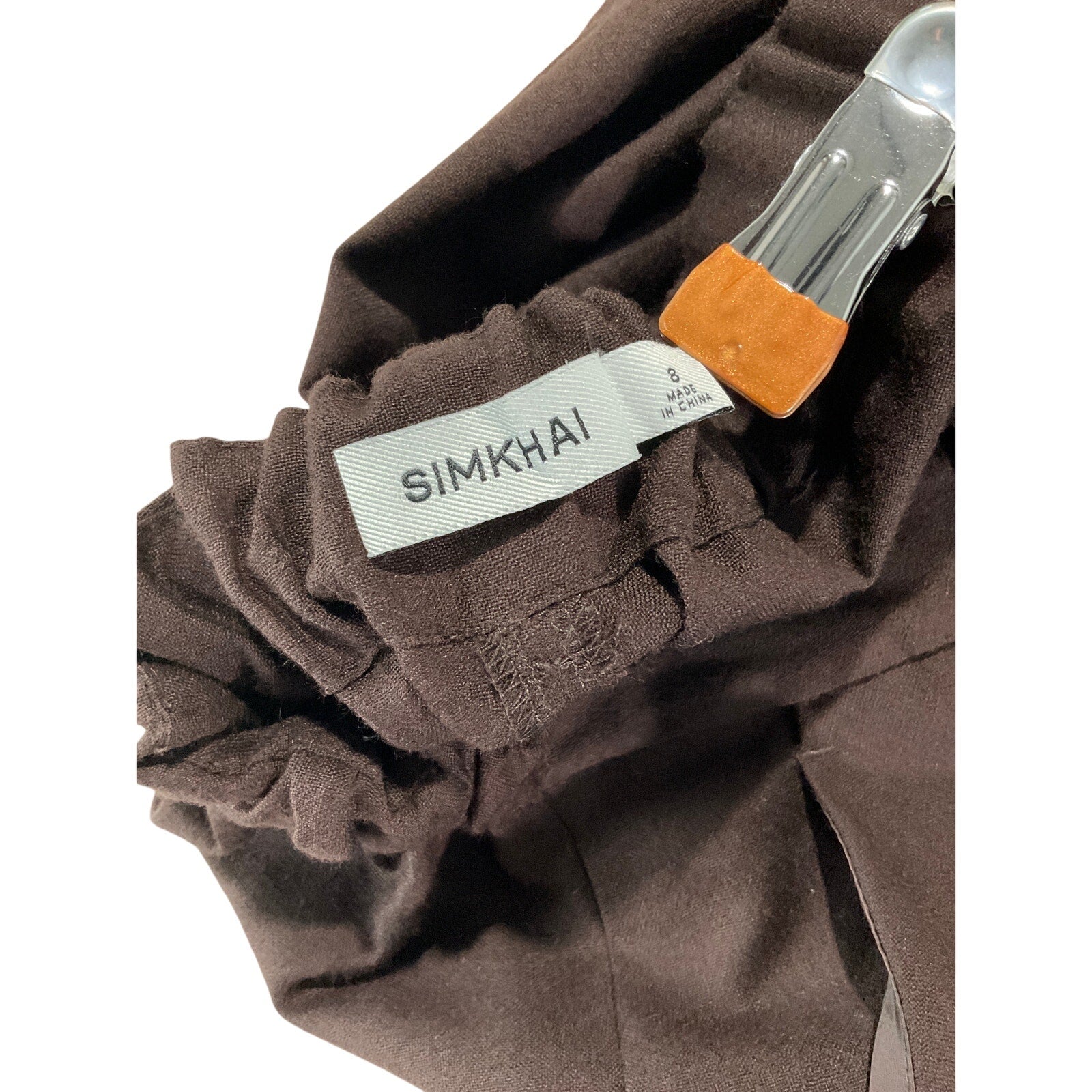 Simkhai 'Tavar' Brown Wool Pant Size 8