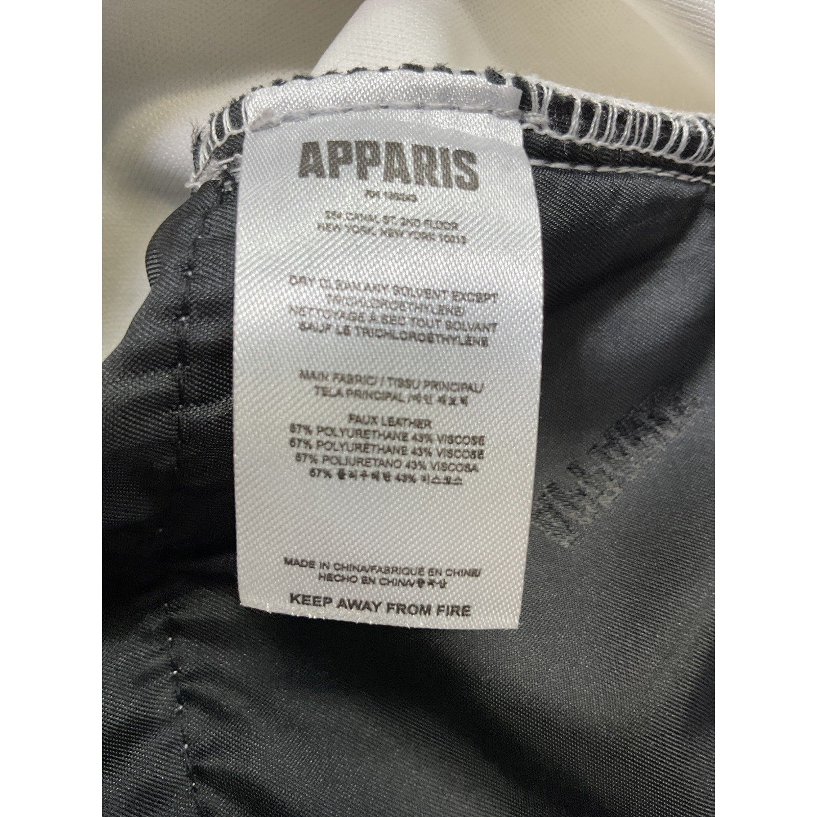 Apparis 'Gretchen' Silver Metallic Skirt Size M