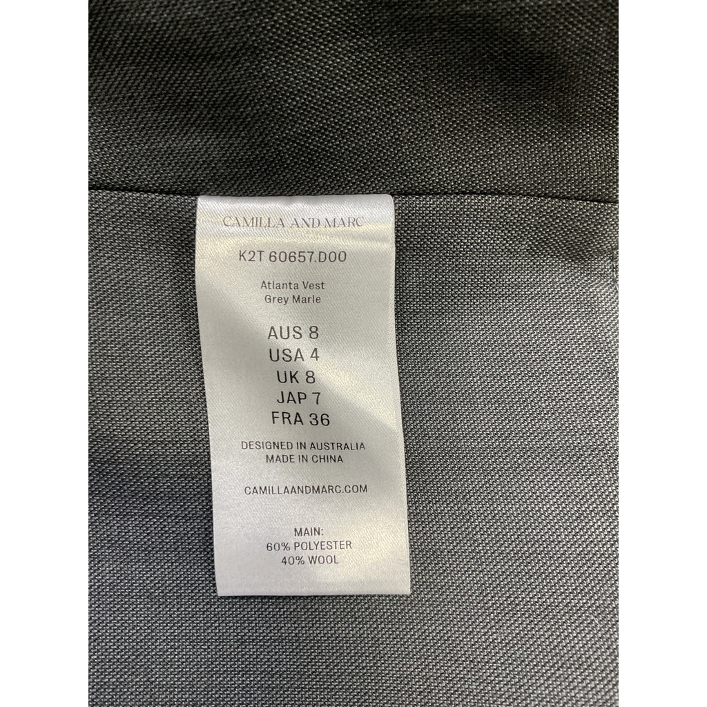 Camilla And Marc 'Atlanta' Black Vest Size S