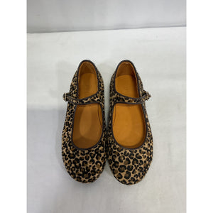 Sézane 'Paula' Brown Leather Ballerinas Flat Size 28