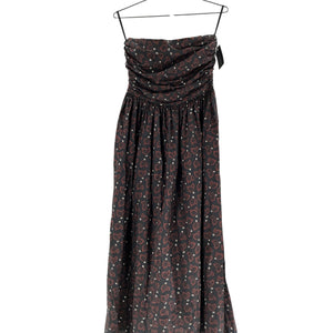 Matteau Printed Multicolor Strapless Maxi Dress Size 4