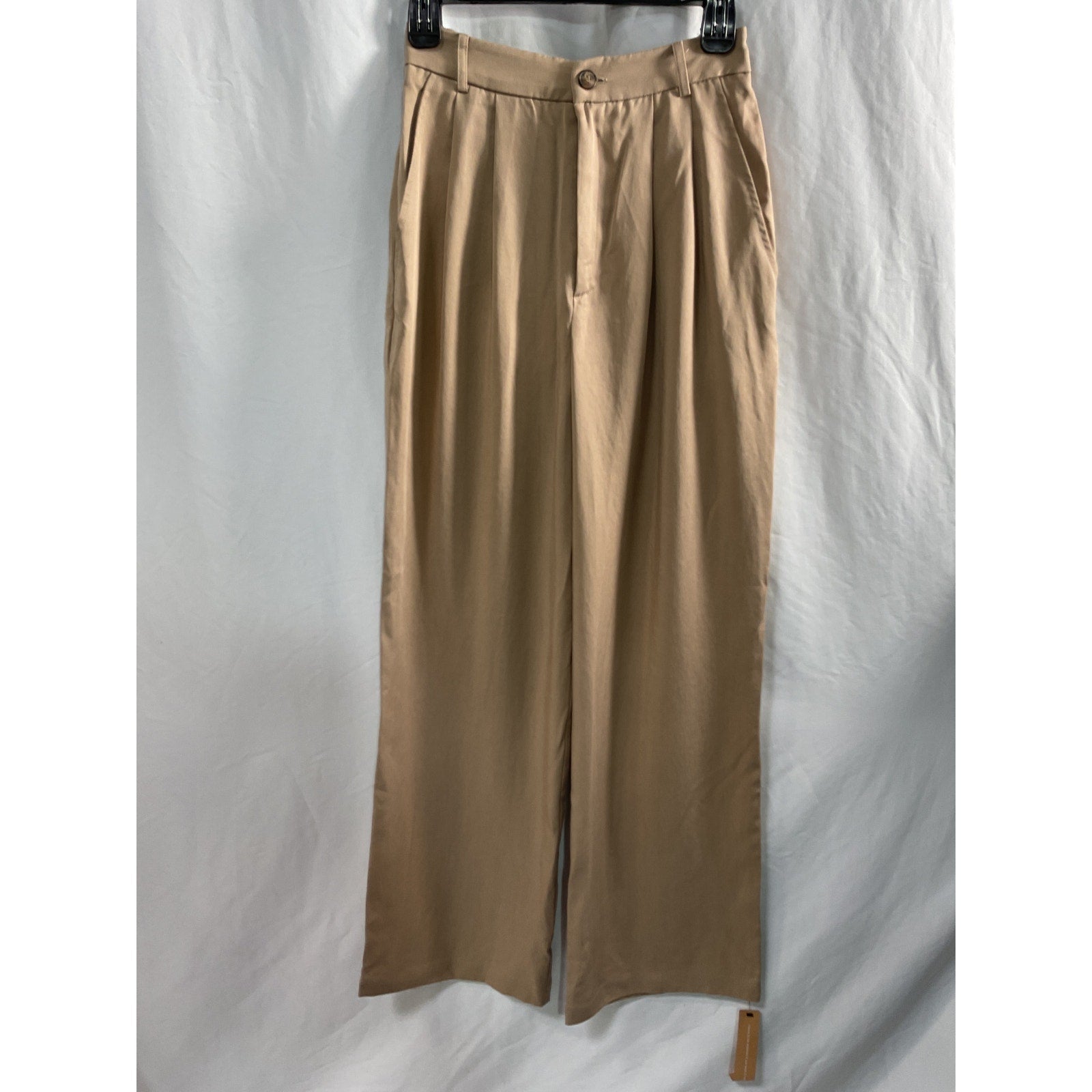 Reformation Petites 'Mason' Tan Twill Pant Size 2p - NWT
