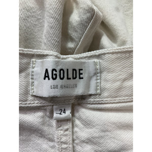 Agolde 'Lana' White Straight Denim Jean Size 24
